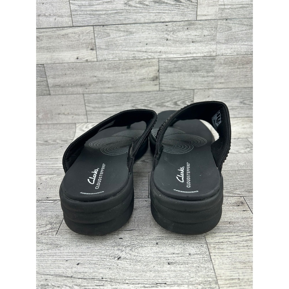 Clarks Black Embellished Thong Sandals - Picture 14 of 14